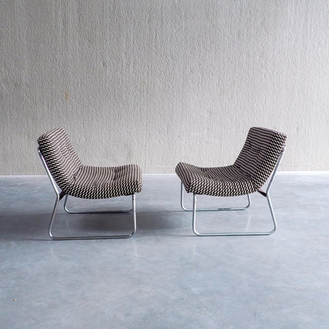 Brown Mid-Century Modern Modular Lounge Chairs, 1960s, Set of 2 For Sale - Image 8 of 16