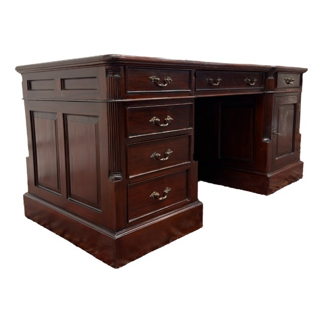 Classic English Desk with Backboard For Sale