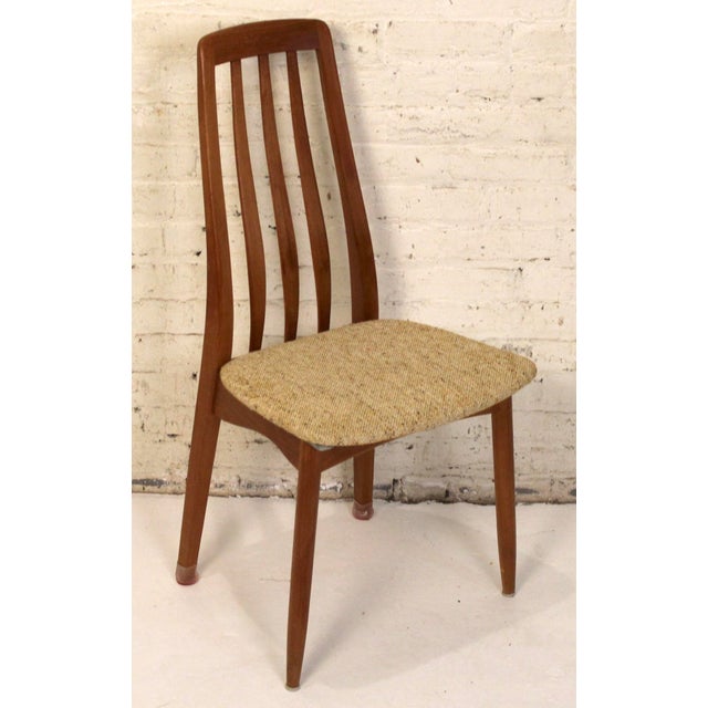 Mid 20th Century Set of Four Teak and Tweed Dining Chairs by Sun Furniture For Sale - Image 4 of 17