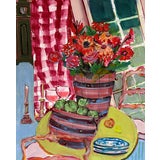 Image of Expressionism Original Painting of a Table for Two by Shann Spishak For Sale