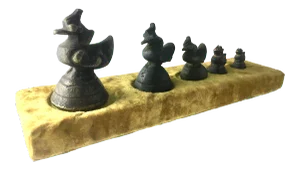 Burmese Bronze Opium Weights - Set of 5