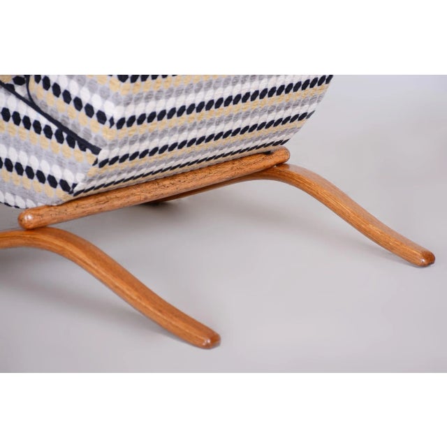 Art Deco H269 Armchair attributed to J. Halabala for Up Závody, 1930s For Sale - Image 6 of 11