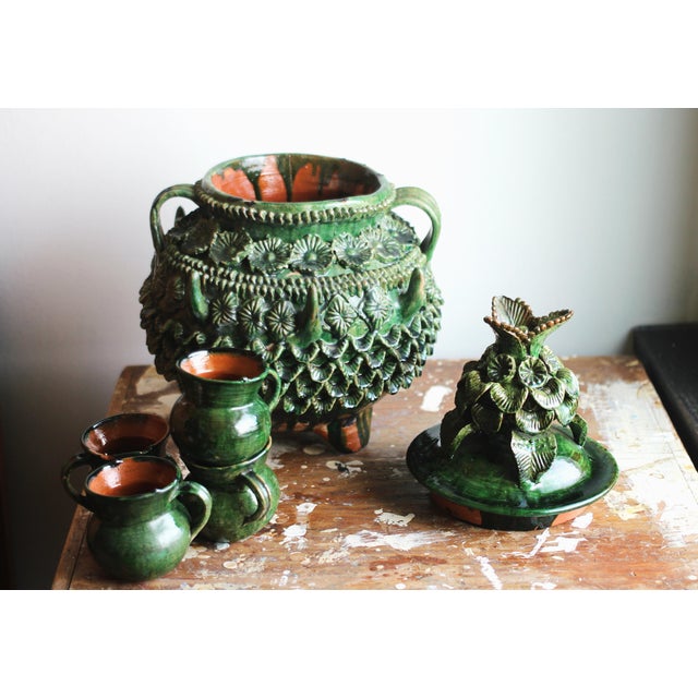 1970s Green Ponchero (Pineapple Punch Bowl) by Hilario Alejos Madrigal