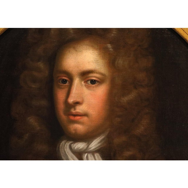 Workshop of Godfrey Kneller, Portrait of William Congreve, 1720, Oil on Canvas For Sale - Image 11 of 14