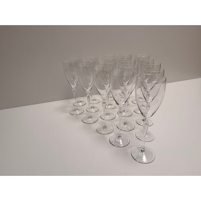 Maitre Champagne Glasses from Rosenthal, 1990s, Set of 19 For Sale - Image 6 of 9