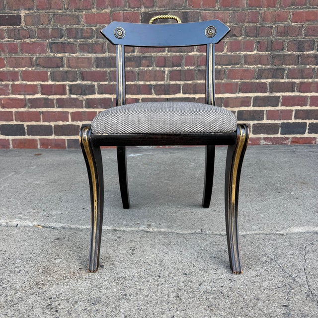 Traditional Regency Dining Chair Attributed to John Gee For Sale - Image 3 of 12