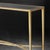 Mid-Century Modern Brass Mid Century Console Table For Sale - Image 3 of 4
