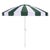 Dark Green Buti 9 Ft Crank Umbrella, Green Cabana Stripe/White Pole For Sale - Image 8 of 8