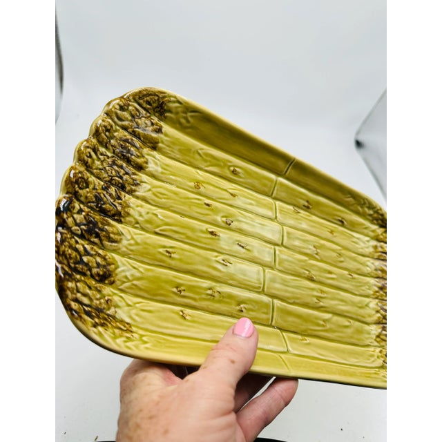 Contemporary Bordallo Pinneiro Asparagus Tray For Sale - Image 3 of 5