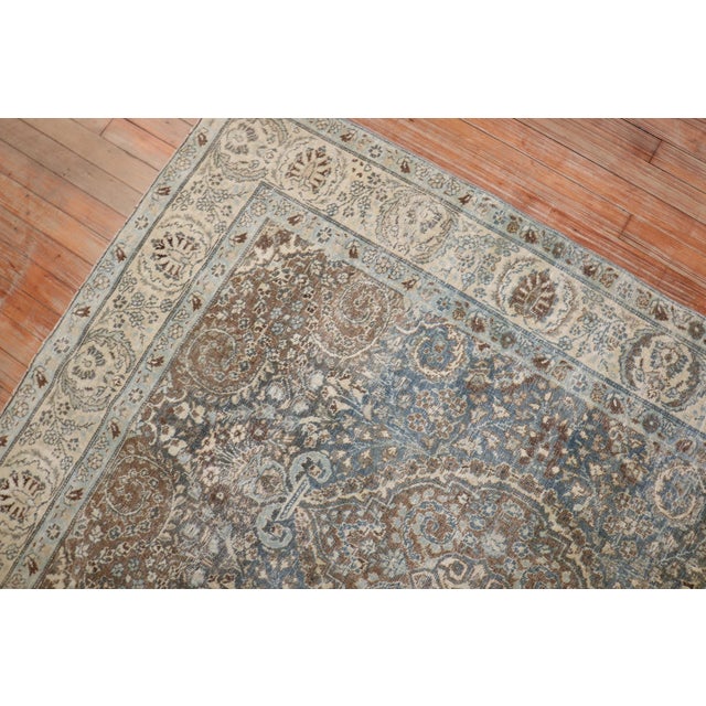 Antique Persian Tabriz Carpet - 4'6" x 6'2" For Sale In New York - Image 6 of 8