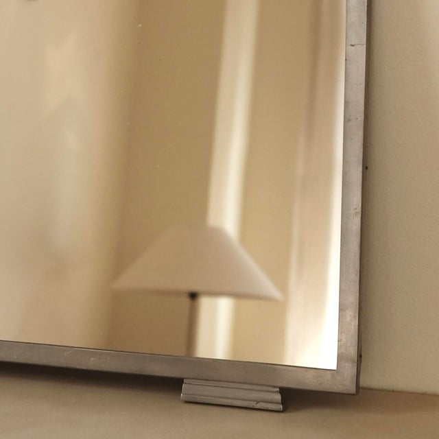 Mid-Century Modern 1936 Pewter Mirror by Nils Fougstedt For Sale - Image 3 of 11