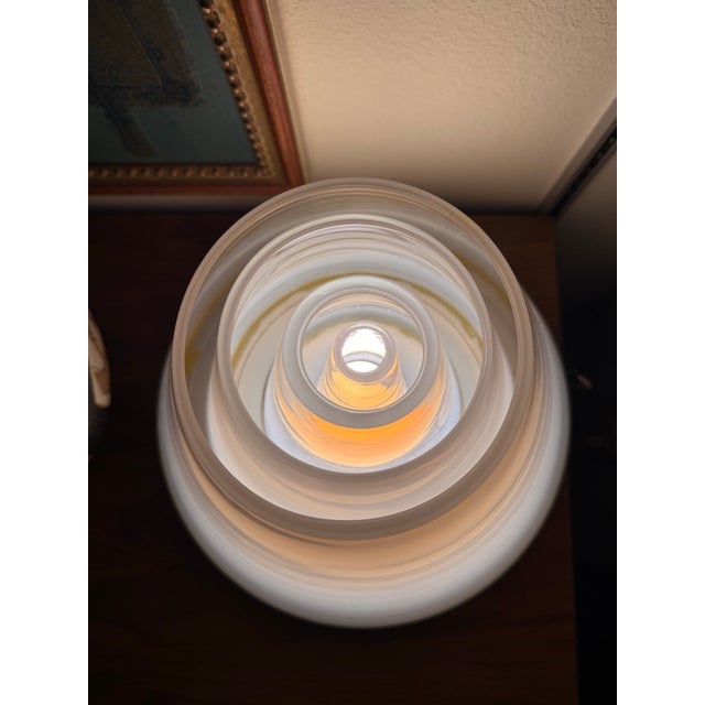 Metal Carlo Nason for Mazzega Lamp For Sale - Image 7 of 9