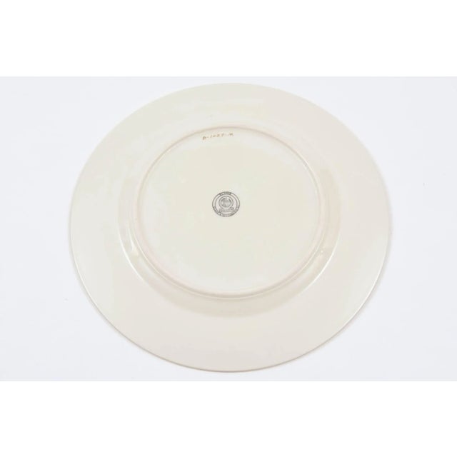 Ceramic Ten Antique Ruby and Gilt Band Dessert or Salad Plates For Sale - Image 7 of 11