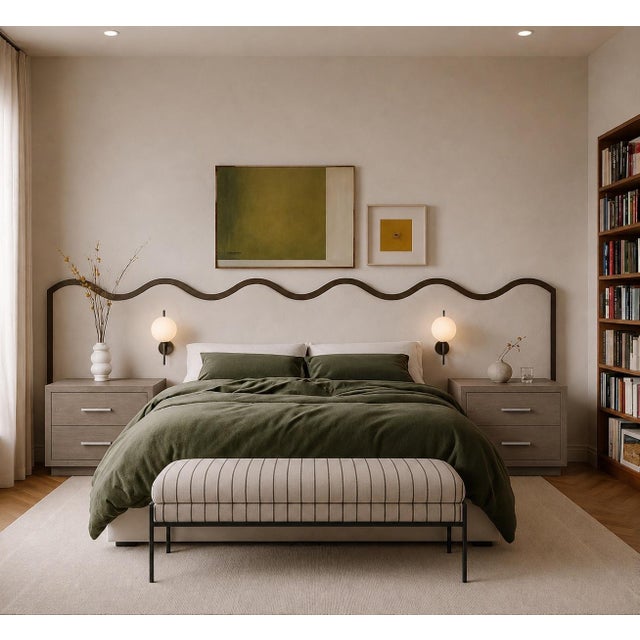 Wood Restoration Hardware Kempton 36” Gray Oak 2-Drawer Nightstands – Pair For Sale - Image 7 of 7