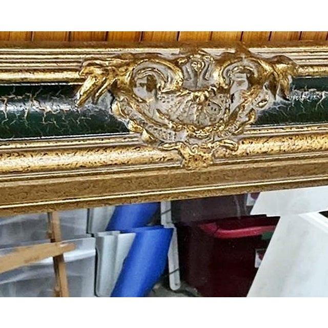 1980s Gilded Beveled Wall Mirror For Sale - Image 4 of 5