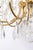Chandelier in Crystal and Gilt Bronze, 1950s For Sale - Image 3 of 12