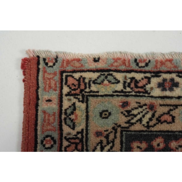 Textile 1970s Vintage Persian Handmade Wool 8x11 Red Area Rug For Sale - Image 7 of 11