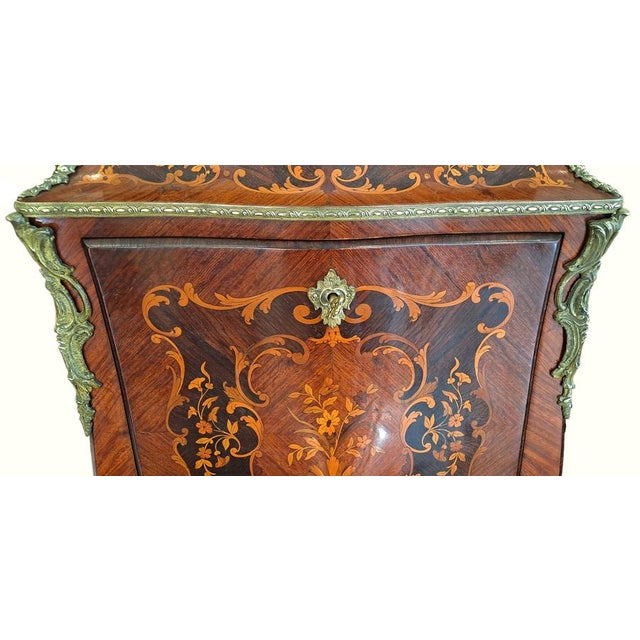 French Napoleon III Rosewood Secretaire with Inlays For Sale - Image 18 of 18