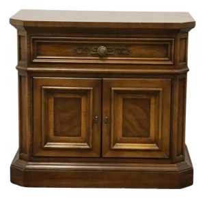 Unique Furniture Cortland Collection Italian Neoclassical Tuscan Style 27" Cabinet Nightstand 1717