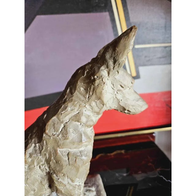 Art Deco Terracotta Dog by A. Thorand, 1935 For Sale - Image 10 of 12