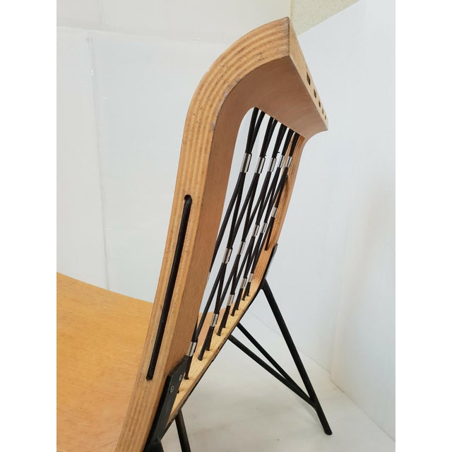 Vintage Chaise Lounge by Jean Prouvé and Jules Leleu, 1950s For Sale - Image 11 of 13