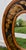 Vtg. Painted Oval Tuscan Style Wall Mirror W/Fruit & Cornucopia Designs For Sale - Image 9 of 13