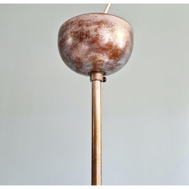 Bauhaus Pendant Light in White Opaline Glass, 1930s For Sale - Image 11 of 13