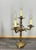 Vintage French Rococo Style Brass 3-Arm Candelabra For Sale - Image 11 of 11