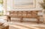 A single thick plank of elm runs nearly ten feet, rising to a pierced and carved back where six openwork panels, each...