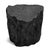 Black Natural Form Organic Modern Stump Stool / Side Table For Sale - Image 4 of 5