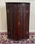 Brown Antique English Corner Cabinet Carved Oak Hanging Wall Cabinet Storage 19c For Sale - Image 8 of 18