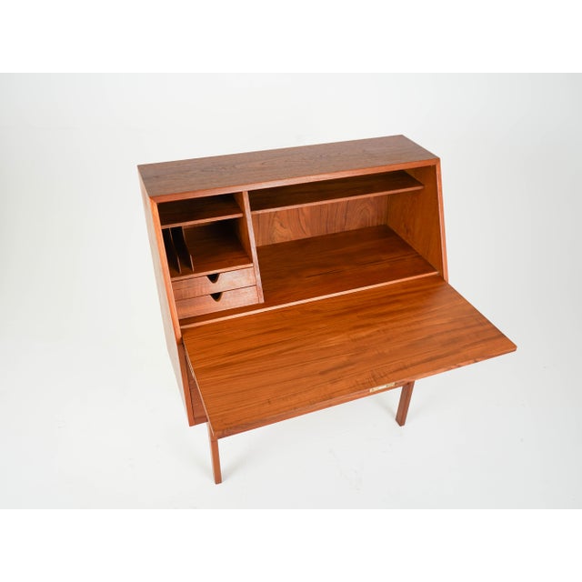1960s Mid-Century Teak Secretary by Arne Wahl Iversen, 1960s For Sale - Image 5 of 16