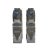 Chinese Gray Black Stone Fengshui Foo Dogs Door Block Drum Statue - a Pair For Sale