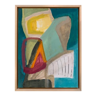 Floater Framed Original Contemporary Abstract Painting For Sale