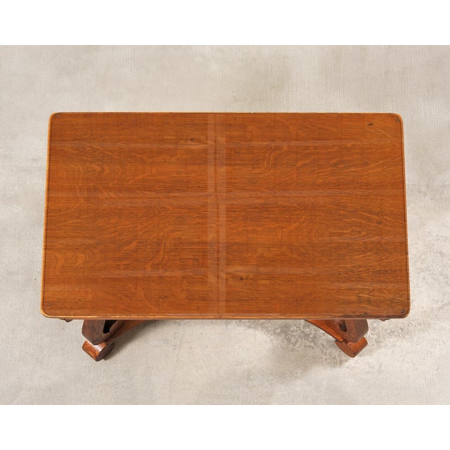 American Empire Oak Library Table From "And Just Like That…" For Sale - Image 4 of 18