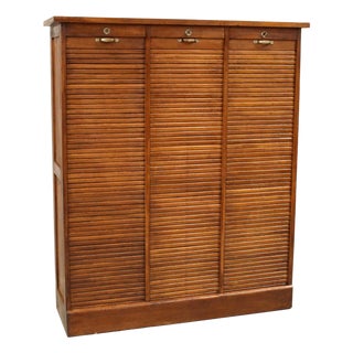 Vintage Filing Cabinet in Oak, 1920s For Sale