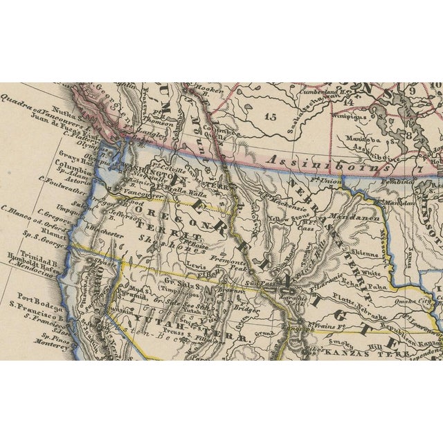 Mid 19th Century North America Map, 1857 For Sale - Image 5 of 12