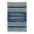 Rug & Kilim's Contemporary Dhurrie Rug with White and Blue Stripes - 12x16 For Sale