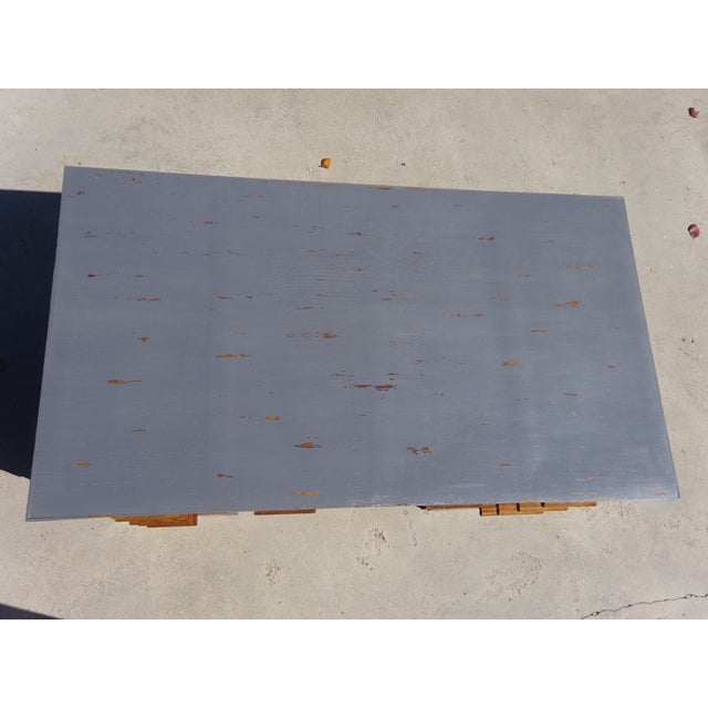 Vintage American Oak Desk, 1950s For Sale - Image 13 of 18