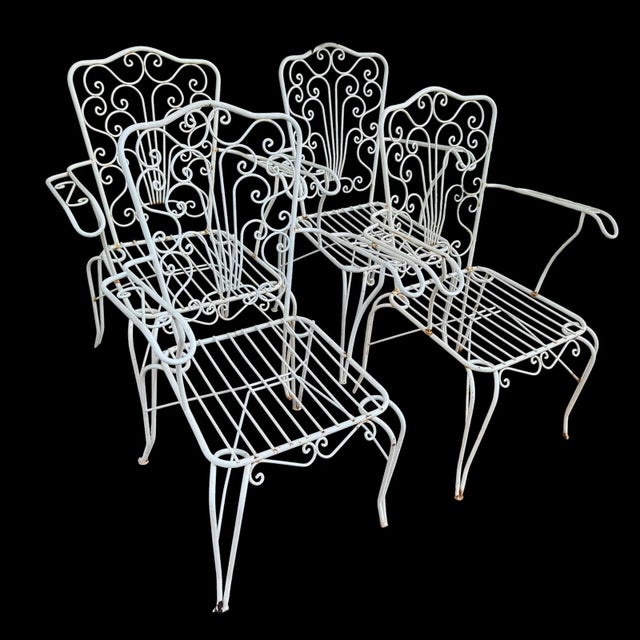 Provencal Wrought Iron Armchairs, 1960s, Set of 4 For Sale - Image 14 of 14