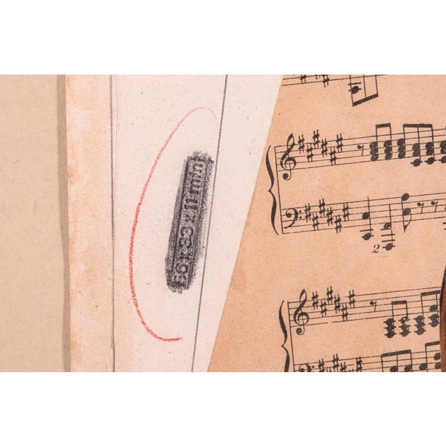 Max Ernst Christmas Card 1938 Signed Modern Mixed Media Collage and Drawing For Sale In Detroit - Image 6 of 9