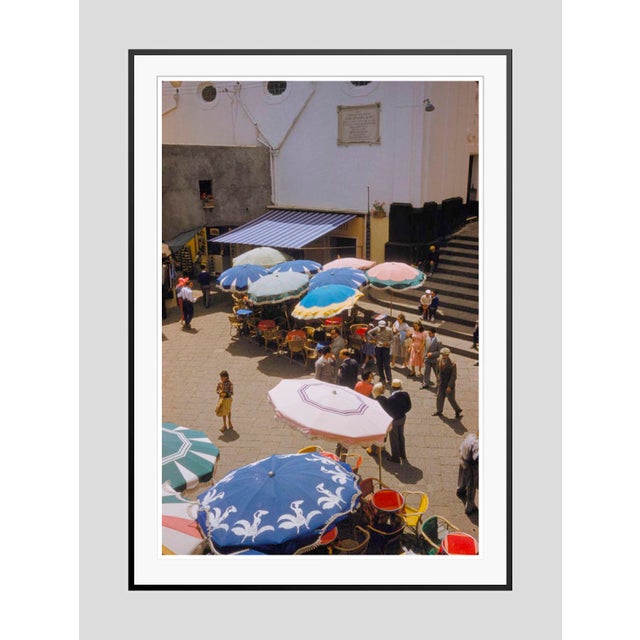 Modern Street Cafés in Capri 1959 by Toni Frissell Framed C Print For Sale - Image 3 of 3