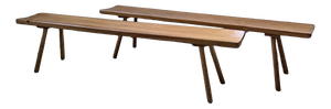 Mountain Furniture Benches in Pine and Oak in the style of Malmvall, 1950s, Set of 2
