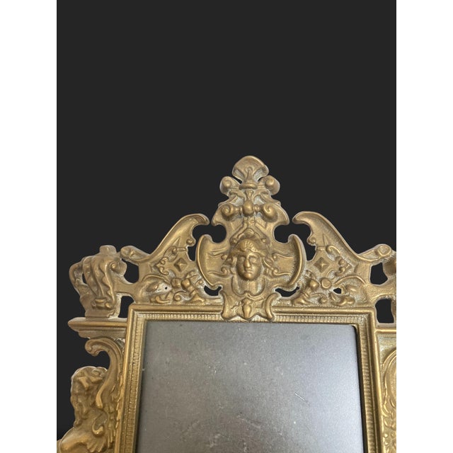 French Gilt Bronze Photo Frame, 1800s For Sale - Image 11 of 13