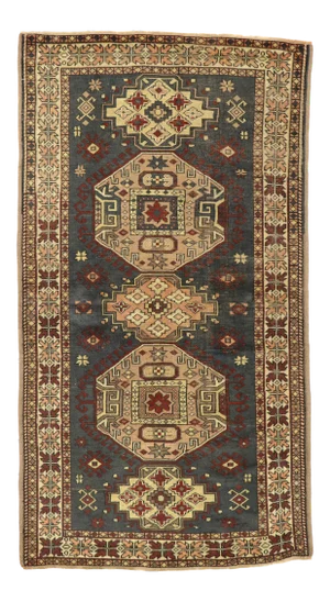 Vintage Turkish Oushak Rug - 03'07 X 06'05