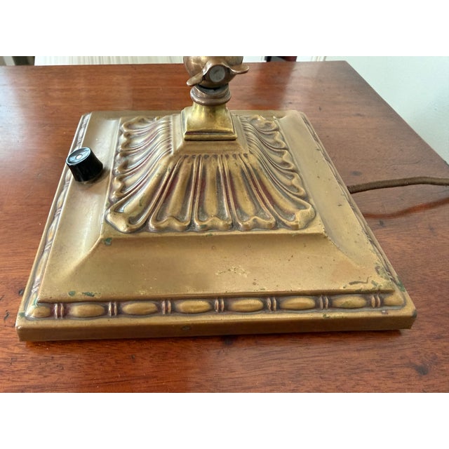 1930s Emerallite Bankers Desk Lamp by McFaddin & Co. New York, With Adjustable Shade and Stem For Sale - Image 10 of 12