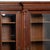 Renaissance 20th Century Walnut Bookcase Display Cabinet With Turned Columns For Sale - Image 3 of 8