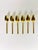 Bring a touch of vintage glamour to your coffee service with this elegant set of six gold electroplated demitasse spoons...