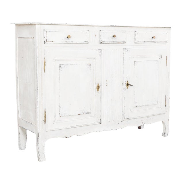 1880s French White Patinated Buffet For Sale