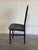 Mid 20th Century High Back Wooden Dining Chair With Green Fabric Upholstery Vintage Mid-Century Modern For Sale - Image 5 of 9